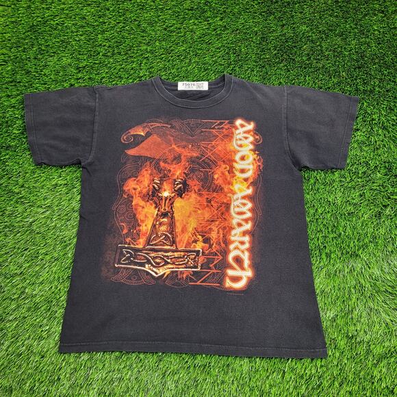 Amon-Amarth Shirt Medium 20x25 Metal Black - Picture 1 of 13